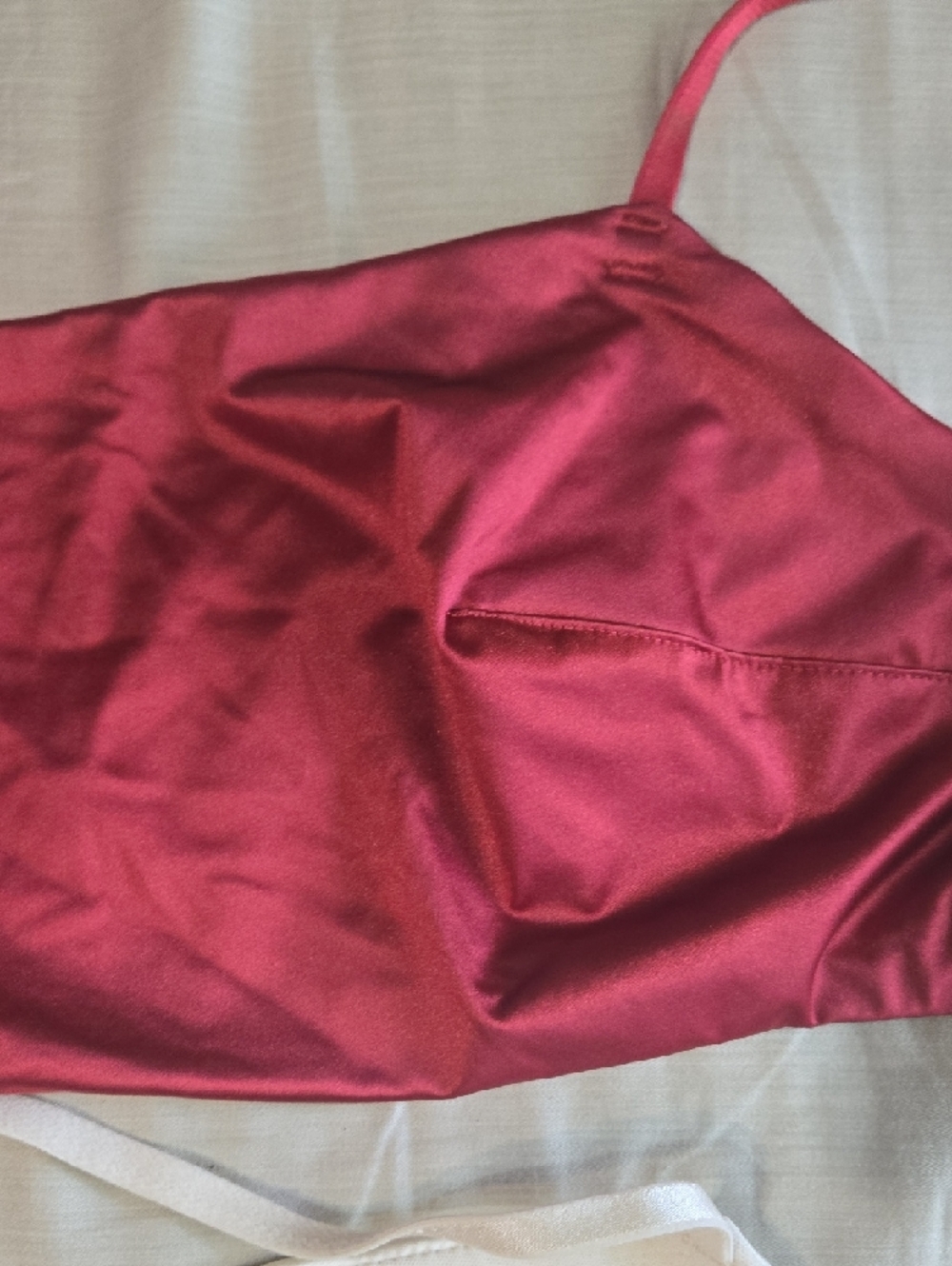 Satin Bralette Duo in Cream and Deep Red - Picture 6 of 6